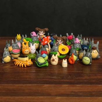 1-4cm 30pcs/set Meu Vizinho Totoro Q Ver PVC Figuras Brinquedos Bonecas