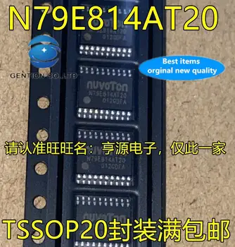 10pcs 100% original novo em stock N79E814 N79E814AT20 TSSOP20 remendo do pé MCU, microcontrolador chip