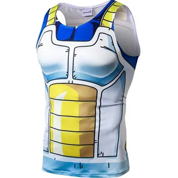 2022 3D novo anime colete top T-shirt de Fitness homens musculação roupas street wear camisa de compressão