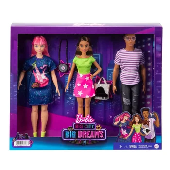 40 Dias Para Enviar Barbie: Cidade Grande, Grandes Sonhos 3-Boneca de Presente Set - Daisy, Teresa, & Rafa Bonecas para Crianças, Brinquedos e Presentes Modelo de Brinquedos