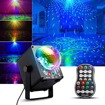 Festa de Luzes DJ Luzes, com o Som Ativado 60 Efeitos de Laser LED Strobe de Dança Disco Luzes da fase de Show Projetor de Férias da Lâmpada