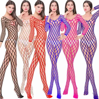 Lingerie Femme Sexy Ocos Roupa Interior Erótica De Malha Transparente Bodycon Pijamas Arrastão Porno Cueca Moda Sexy Traje 0
