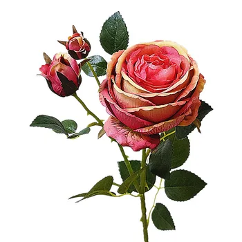 Luxo grande rosa peônia Flores Artificiais para decoração de casamento branco falso de Flores rosas fleur artificielle flores