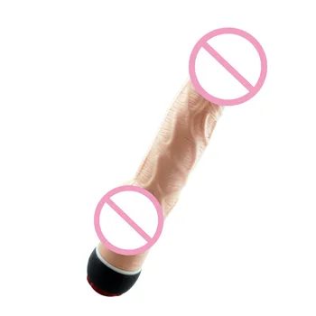 Macio Vibrador Realista Pênis Brinquedos Sexuais para a Mulher Vagina Massageador Multi-velocidade de Vibração Estimulador Paus Clitóris ponto G, Vibradores