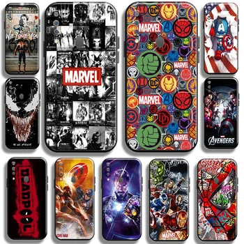 Marvel Capitão América, Homem de Ferro Caso de Telefone Para Samsung Galaxy M30 M30S TPU Casos Carcasa Shell Funda Volta Coque à prova de Choque