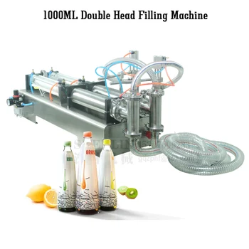 SHENLIN máquina de enchimento de Pistão pneumático líquido de enchimento de garrafa de 100-1000ml perfume de enchimento de alimentos, água loção máquina de enchimento SS304 0
