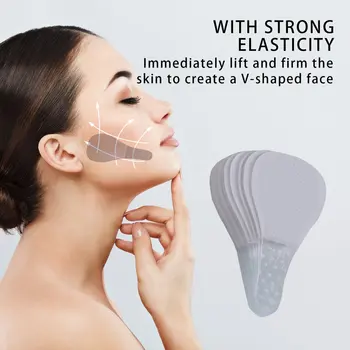 Venda quente 80/40Pcs Invisível Face Fina Adesivos em Forma de V Rosto Facial Linha de Rugas Flacidez SkinFace Levantar Rápido Queixo Fita Adesiva