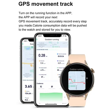 2022 Novo Instagram Estilo Simples NFC Smart Watch Impermeável GPS Homens Mulheres Fitness relógio de Pulso de Chamada Bluetooth Relógio Para Android IOS 3