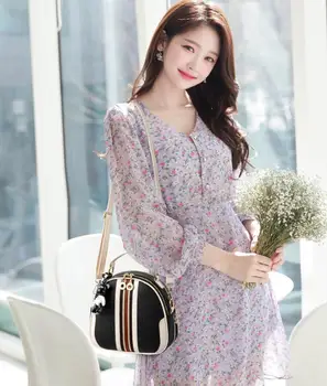 Saco de mulheres nova versão coreana do fresco pacote de Moda casual ombros descaídos saco de senhoras jixi 21X10X19cm 4