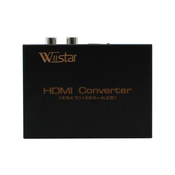 Wiistar HDMI Extrator de Áudio HDMI para HDMI SPDIF Óptica + RCA L / R de Áudio HDMI Conversor Divisor de 2 CANAIS 5.1 CH 4