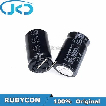 10pcs RUBYCON 1800UF 35V 16*25mm 1800UF35V 35V1800UF 16x25mm Capacitor Eletrolítico de Alumínio 100% Original 0