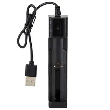 18650 Bateria de Lítio Carregador USB Smart Único Slot de Vários Modelos de Bateria, Adaptador de carregador Com Indicador Luminoso de Luz 0