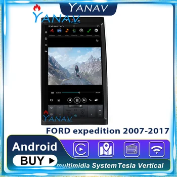2 DIN Android auto-rádio estéreo de áudio do receptor para-FORD expedition para o período 2007-2017 carro GPS de navegação de 17 polegadas autoradio de Mp3 leitor de DVD