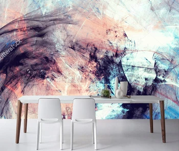 3D arte abstrata papel de parede, cor de fundo dinâmico para a sala de estar, escritório de fundo de parede de vinil, papel de parede papel de parede
