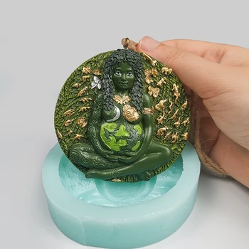 3D Mulher Grávida Forma do Molde de Silicone Bolo de Vela de Sabão Gesso, Resina Molde DIY Aromatherarpy Decoração Ferramentas de Artesanato