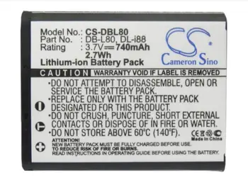 Cameron Sino 740mAh bateria para PENTAX Optio H90 Optio P70 para SANYO DMX-CG100 DMX-CG102 forTOSHIBA Camileo BW10 Bateria da Câmera