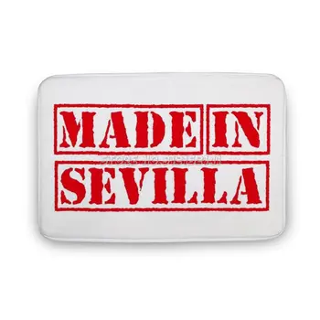 Feito em Sevilla, Espanha, Tapete Personalizado, Tapete Capacho de Decoração de Casa de Carpete em Sevilla Sevilla espanhol Europa Espanha Sevilha
