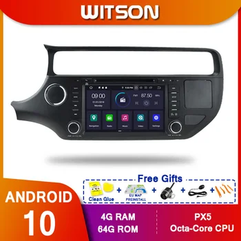 WITSON Android de Áudio de Rádio PX5 AUTOMÓVEL leitor de DVD De KIA RIO 2015 2016 2017 8 polegadas IPS TELA Central Multimidia CARRO GPS de NAVEGAÇÃO de