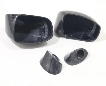 Substituição completa de Secos de Fibra de Carbono, Carro de Lado Espelhos Retrovisores Tampa de acabamento Para Nissan GTR R35 GT-R 1