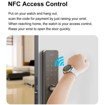 2022 Novo Instagram Estilo Simples NFC Smart Watch Impermeável GPS Homens Mulheres Fitness relógio de Pulso de Chamada Bluetooth Relógio Para Android IOS 4